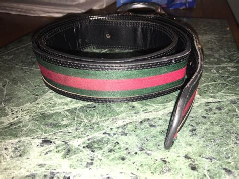 gucci 121282-0959-80-82|Gucci double G leather belt (10) .